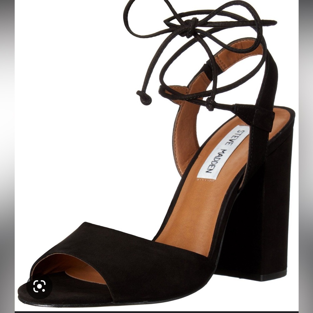 steve madden strappy block heels